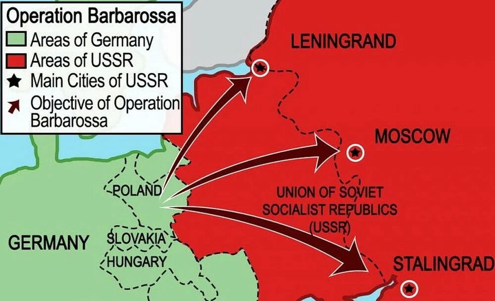 Что такое барбаросса. Карта плана Барбаросса 1941. Операция Барбаросса 1941 карта. Карта ВОВ план Барбаросса.