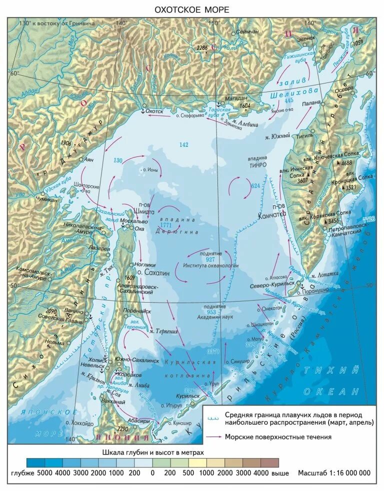В какой океан впадает камчатка. Охотское море на карте. Камчатка Охотское море карта. Побережье Охотского моря карта. Сахалин побережье Охотского моря.