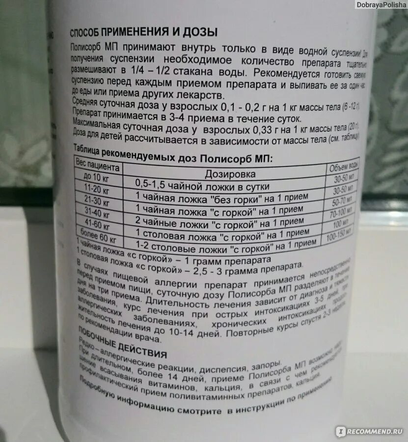 Можно ли пить полисорб для профилактики. Полисорб дозировка. Полисорб для детей до года от аллергии.