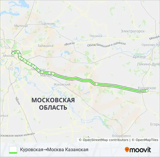 Расписание электричек куровская москва казанская на сегодня. Карта Казанского направления. Москва Куровская маршрут. Москва Куровская схема. Остановки электричек Куровская Казанский.