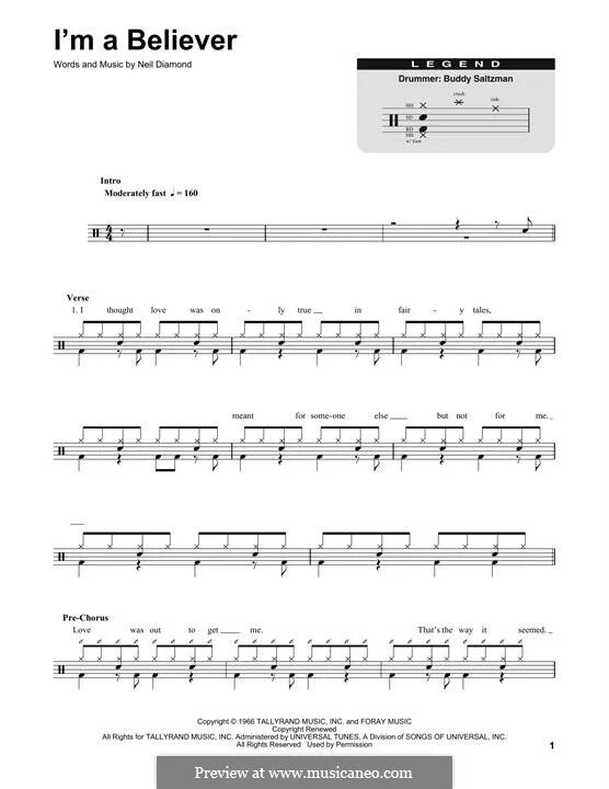 Believer табы. Беливер Ноты. Believer Ноты для гитары. Believer барабанные Ноты. Песни английские беливер