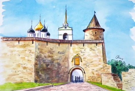 Нарисуй русский город