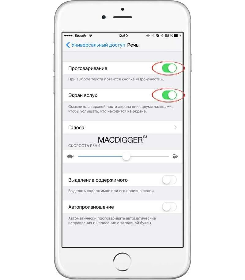 Включи текст на экран. Универсальный доступ. Проговаривание звонящего на айфон. Проговаривание на айфоне при звонке. Функция проговаривания на айфоне.