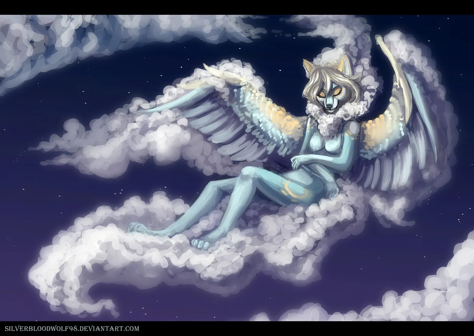 Fluffy angel. Фурии с крыльями. Фурри с крыльями. Волк ангел. Крылатый волк.