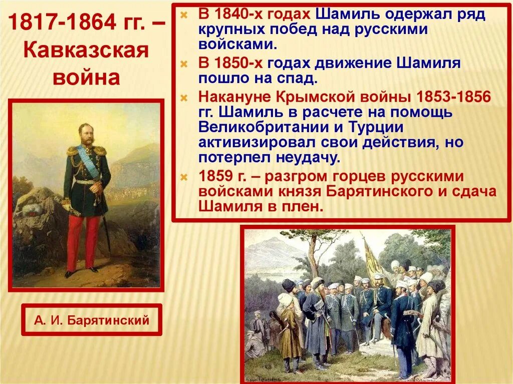 Почему победили русские войска. События кавказской войны 1817-1864.