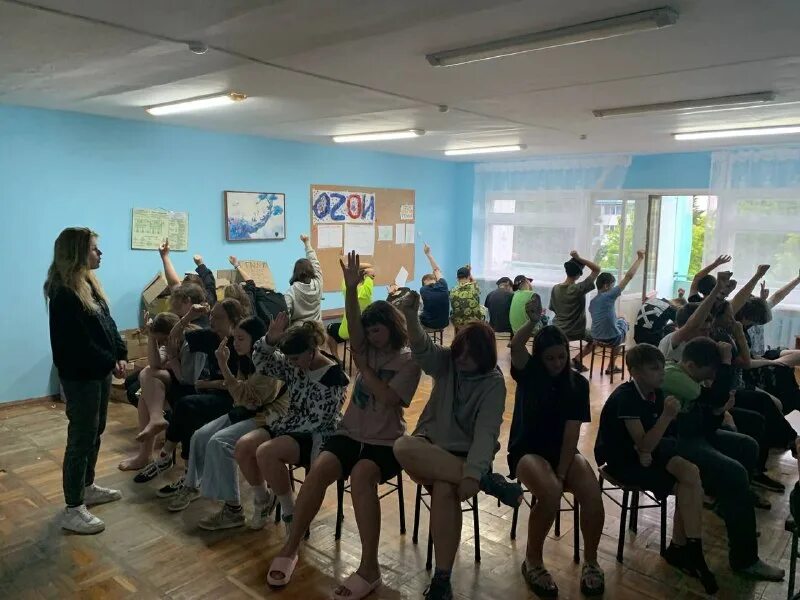 Очередь в лагерь. Очередь в лагерь