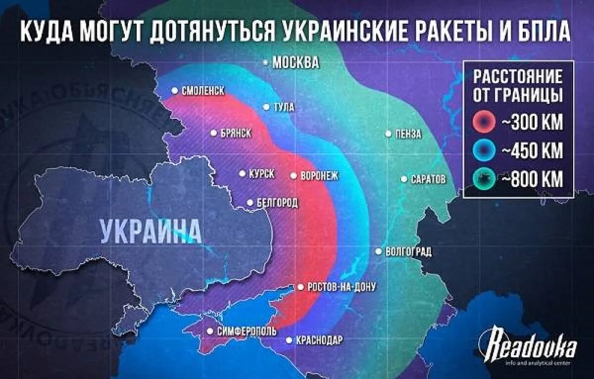 Разрешит ли запад бить ракетами в глубь. Зона поражения украинских ракет. зона поражения ракетами с украины. карта зон поражения ракетами украины.