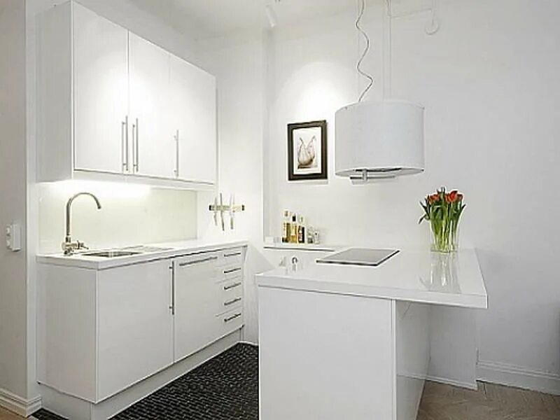 мини кухня белая. м. кухня икеа кноксхульт белая. маленькие п образные кухни. маленькая кухня с белой мебелью.