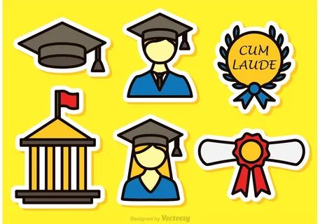 Download Colorful Graduate Vector Icons for free 