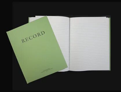 You see my record book