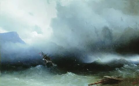 Бушующее море айвазовский