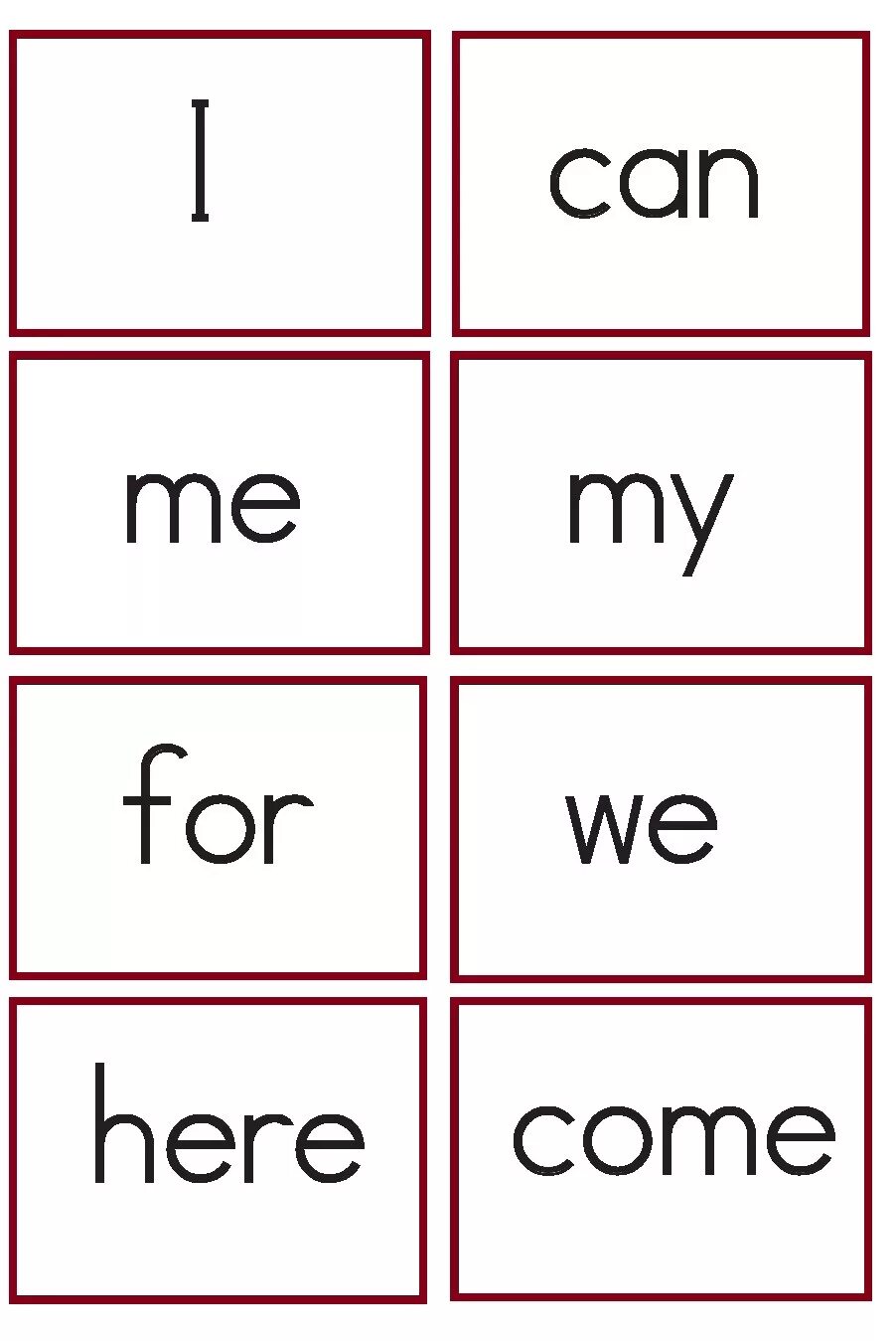 Flashcards word. Sight words. flashcards - sight words. sight words cards. printable flashcards.