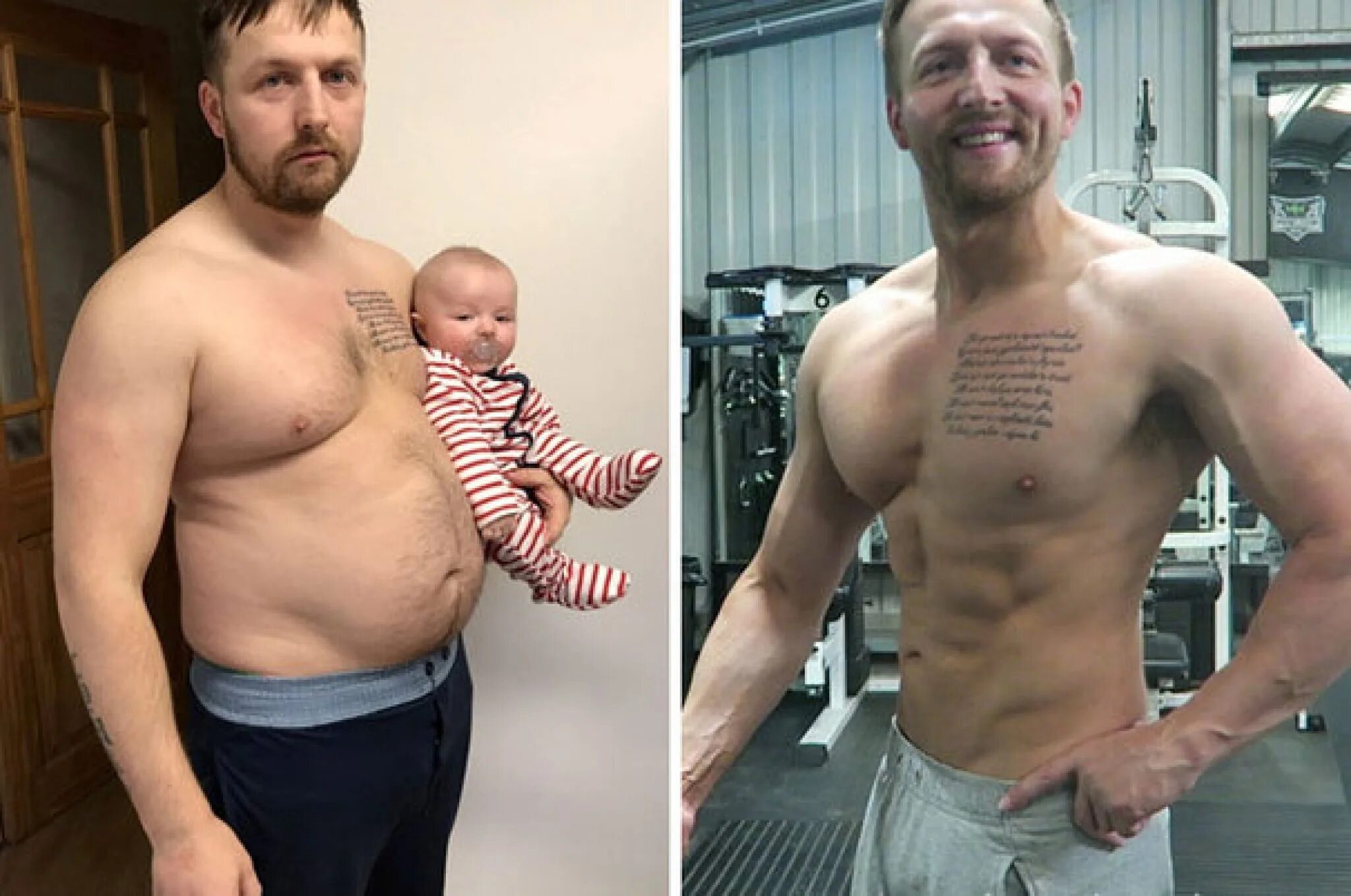 Невероятный результат. Трансформация тела. До и после похудения мужчины. Мужское похудение до и после. Сильная трансформация тела.