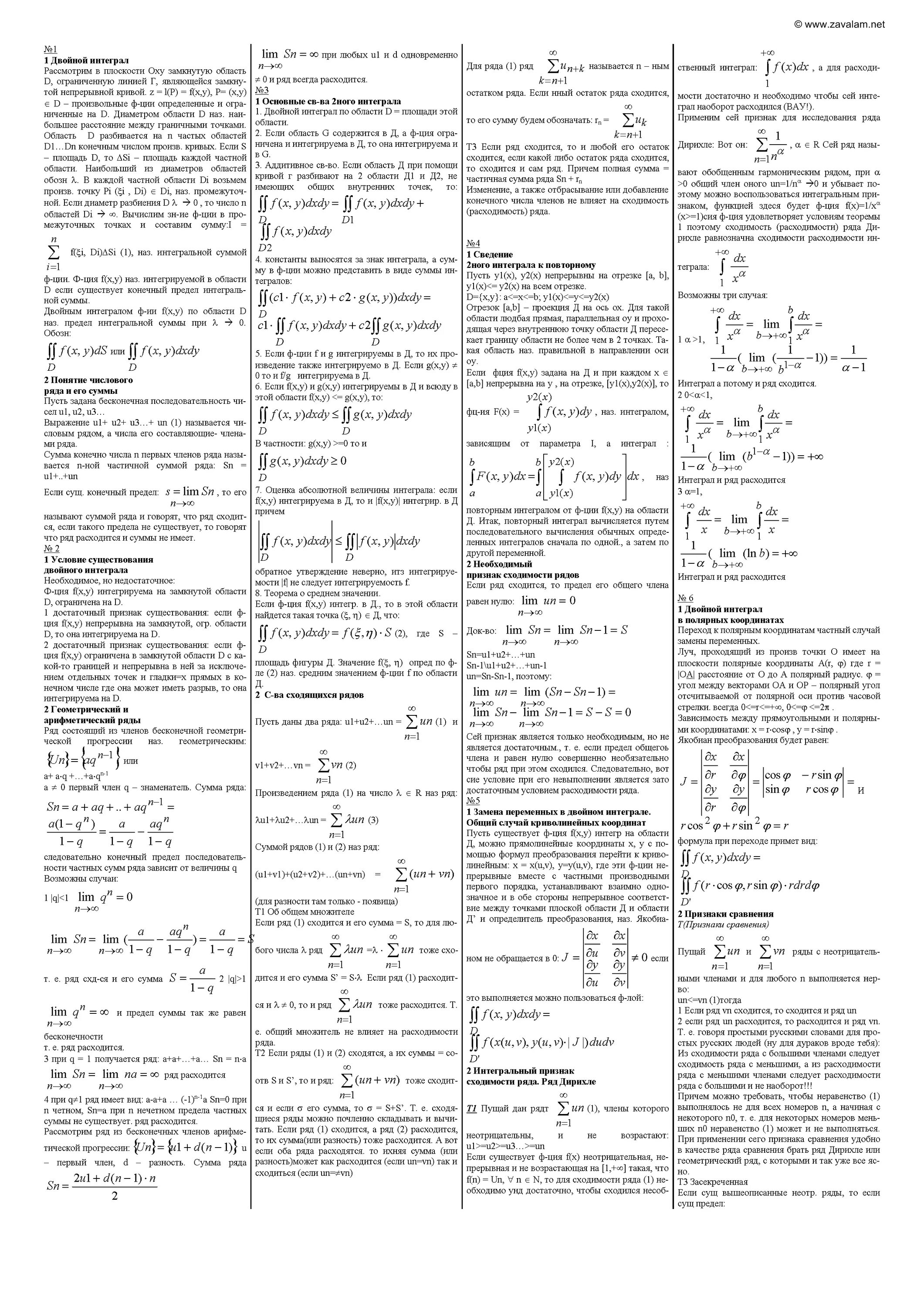 Формулы по матанализу шпаргалка 1 курса. Сходимость рядов шпаргалка. Математический анализ формулы шпаргалка. Шпоры по высшей математике 1 курс 2 семестр.
