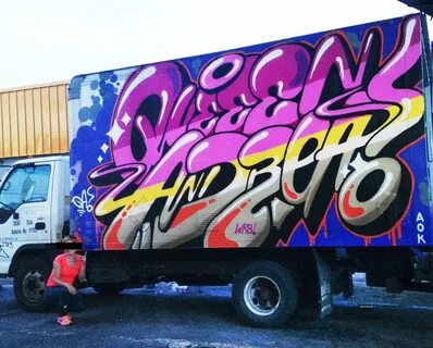 Граффити на грузовиках 