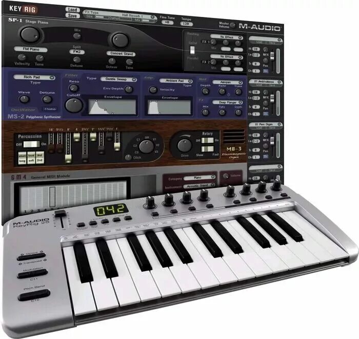 Как настроить миди клавиатуру. Audio keyrig 49. keyrig 49. m-audio. программа для миди клавиатуры m-audio.