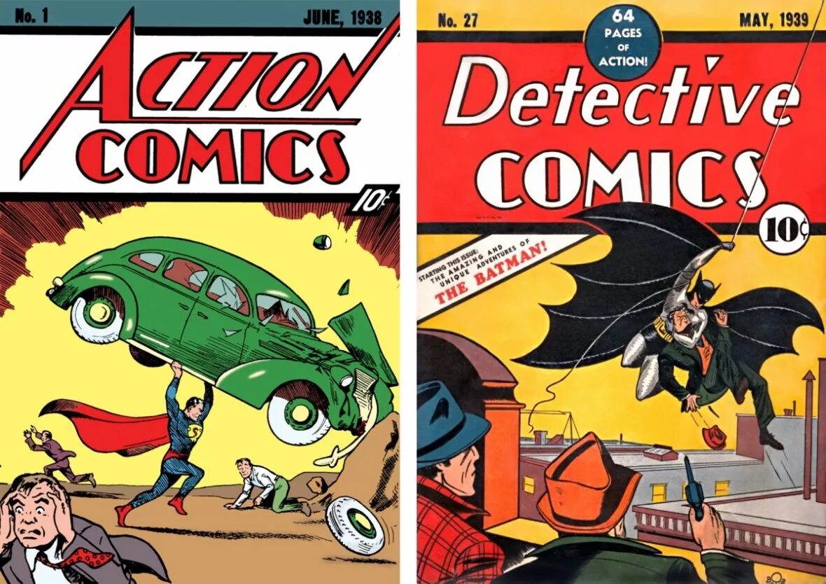 Comics комиксы. Супермена в комиксе Action Comics #1. Детектив комикс 27. Action Comics 1939 Бэтмен. Первые комиксы.