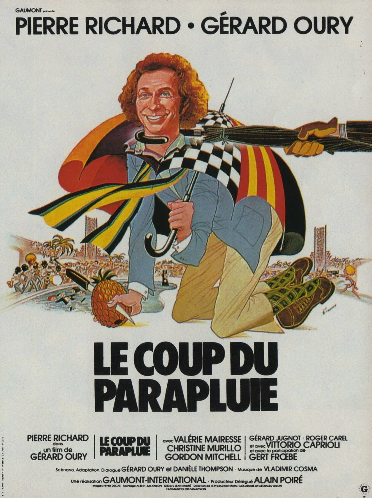 Постер Пьер Ришар укол зонтиком. Постеры укол зонтиком - le coup du parapluie (1980). Укол зонтиком пьер