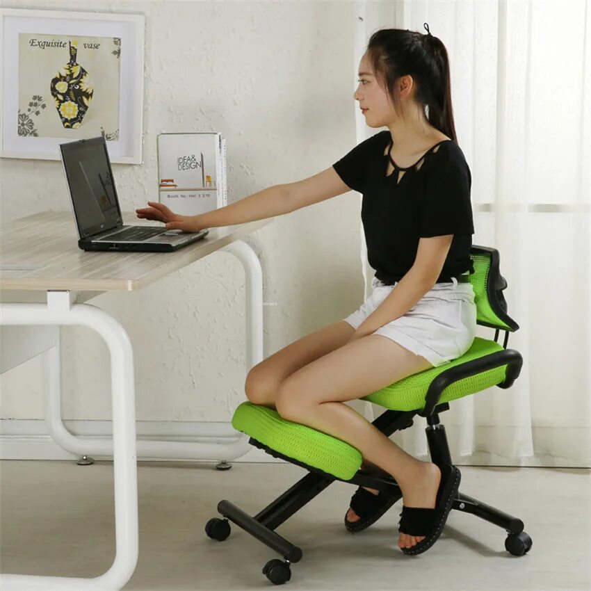 Стул Ergonomic kneeling Chair. Ergo ma02 - эргономичный стул-седло со спинкой код k-07158. Кресло aiidoits Ergonomic Office Chair в-100. Стул компьютерный для школьника.