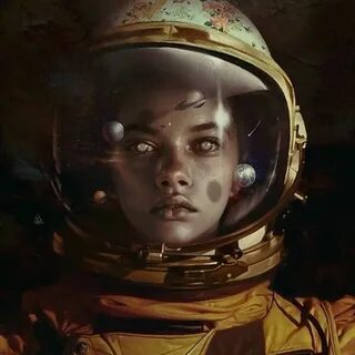 Девушка космонавт
