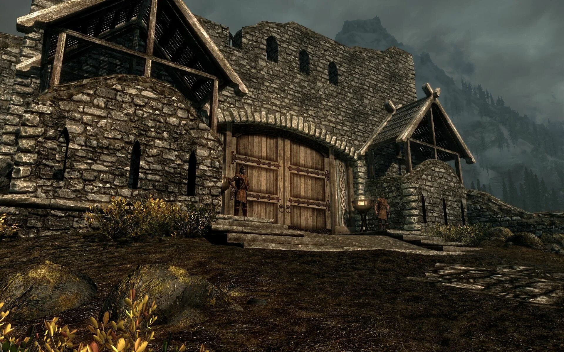 Открытые ворота скайрим. Вайтран ворота. Skyrim Whiterun. Skyrim Вайтран. Вайтран ветреный район.