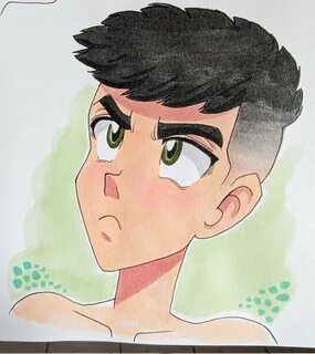 He's getting some head from his guy friend and pretending he's no...