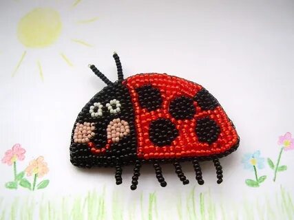 Коровка из бисера