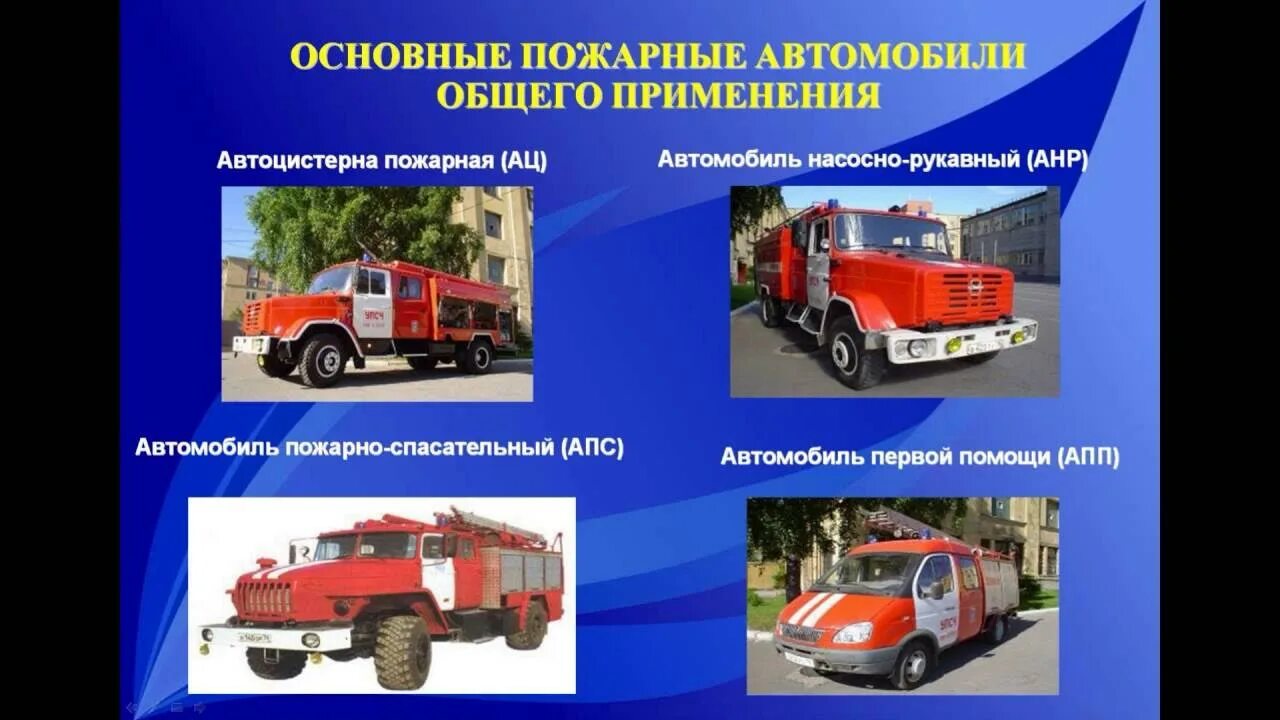 Основные пожарные автомобили. Пожарные автомобили общего назначения. Виды пожарных автомобилей. Пожарный автомобиль пожарные автомобили.