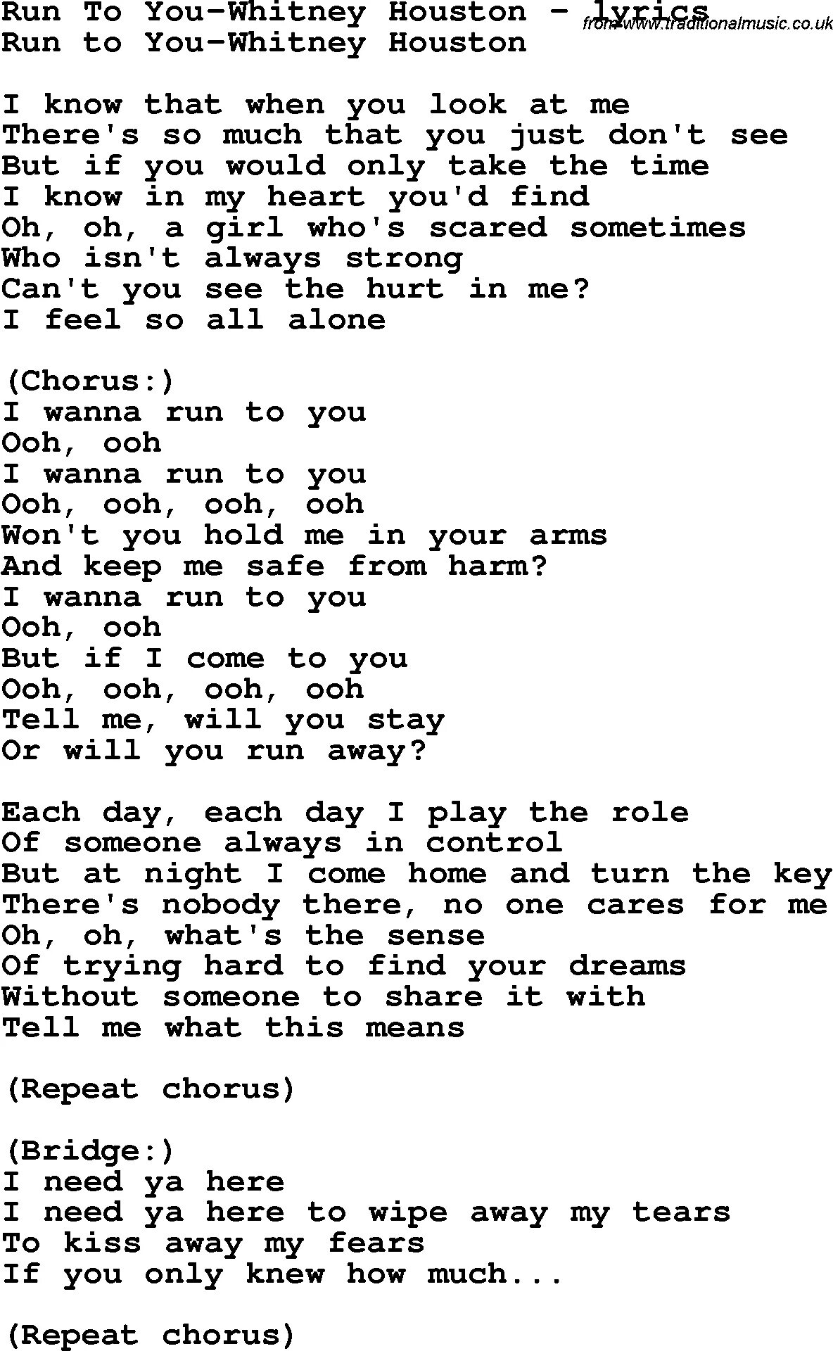 Go to the run текст. Run to you текст. Run to you Whitney Houston текст. Текст песни Run. Текст песни Run to you.