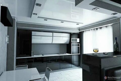 Кухни гостиные хай тек