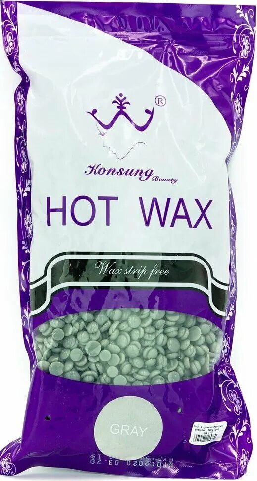 Воск сера. Воск плёночный лаванда konsung hot wax, 500гр. воск в гранулах для депиляции konsung beauty 500г. плёночный воск серого цвета. воск «серый шёлк» 15 гр. 1551.