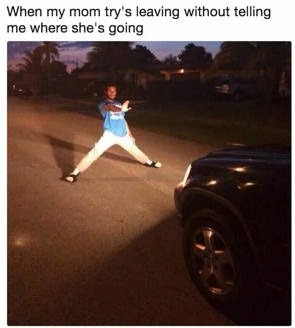 Try to leave