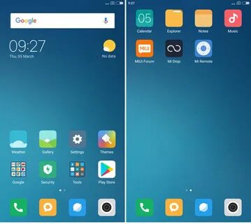 Xiaomi интерфейс