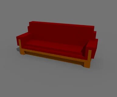 cute voxel sofa Gratis Model 3D in Sofa 3DExport