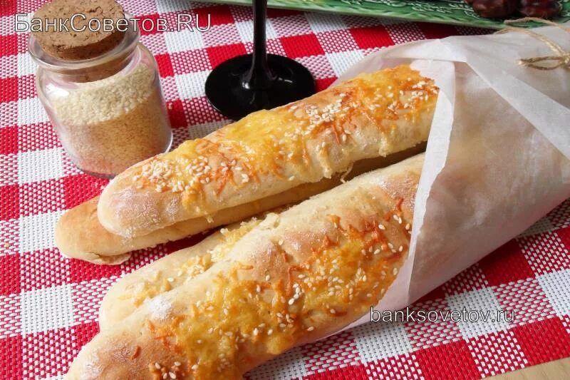 как приготовить багет с сыром