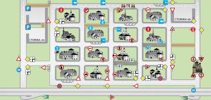 Дорога со знаками дорожного движения для детей. Проект автогородка. Карта правила дорожного движения. Карты пдд. Дорожные ситуации для велосипедистов.
