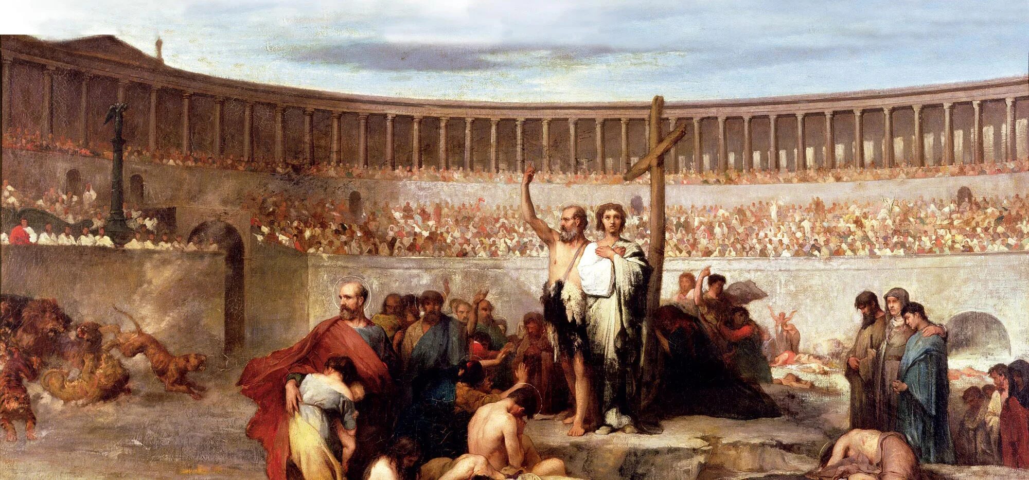 Христианская мученица. Нерон Рим картина.