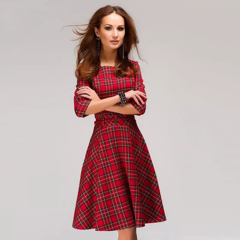 Collectif Cherished Era Shirt Dress in Blue Plaid 1940s fashion dresses, Designe
