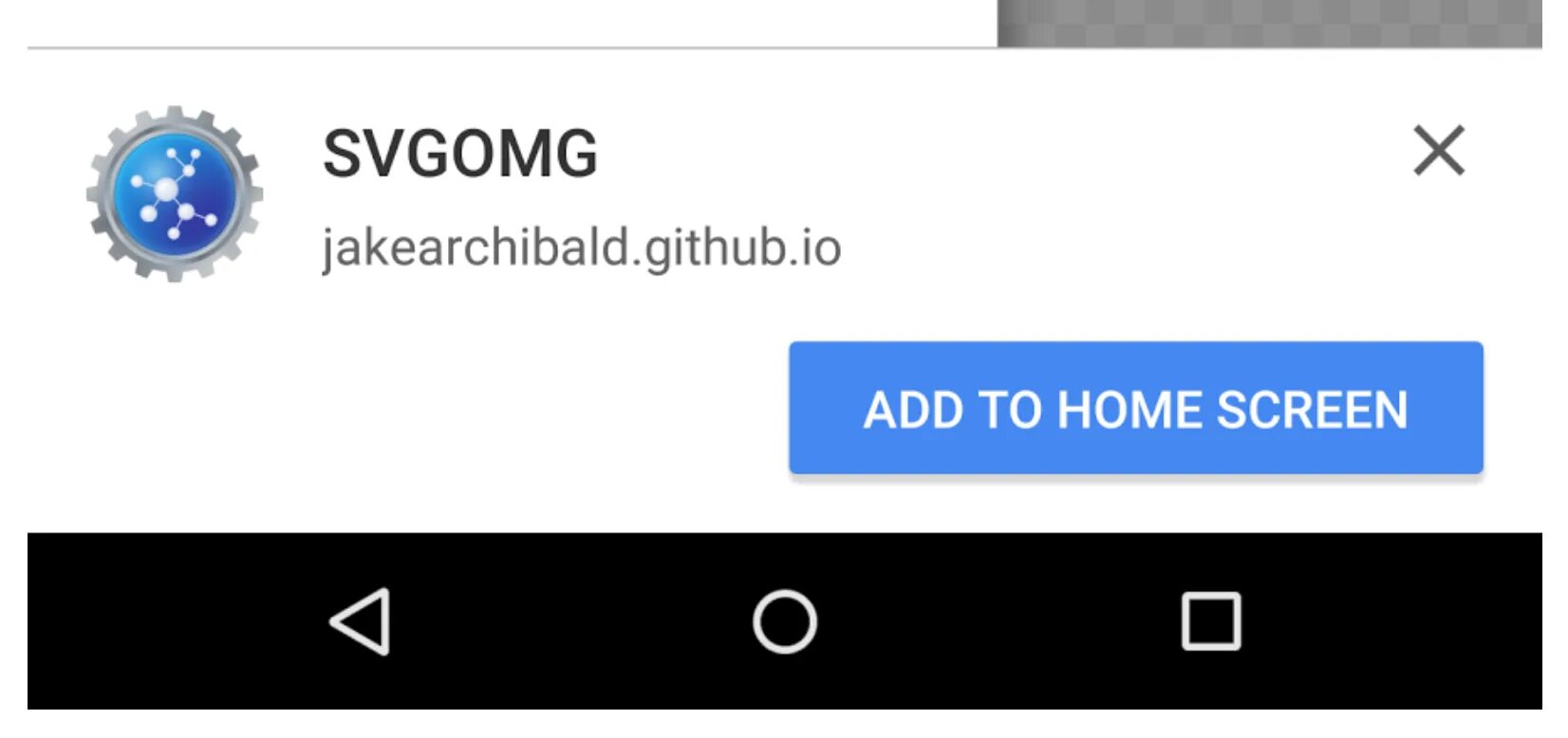 Add to home screen. Pwa add to home screen. chrome android установить pwa. svgomg. it notification banner.