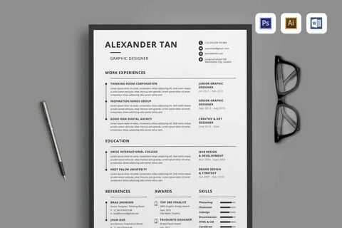 Resume Template, Best Resume Template, Indesign Templates, Cv Template, .....
