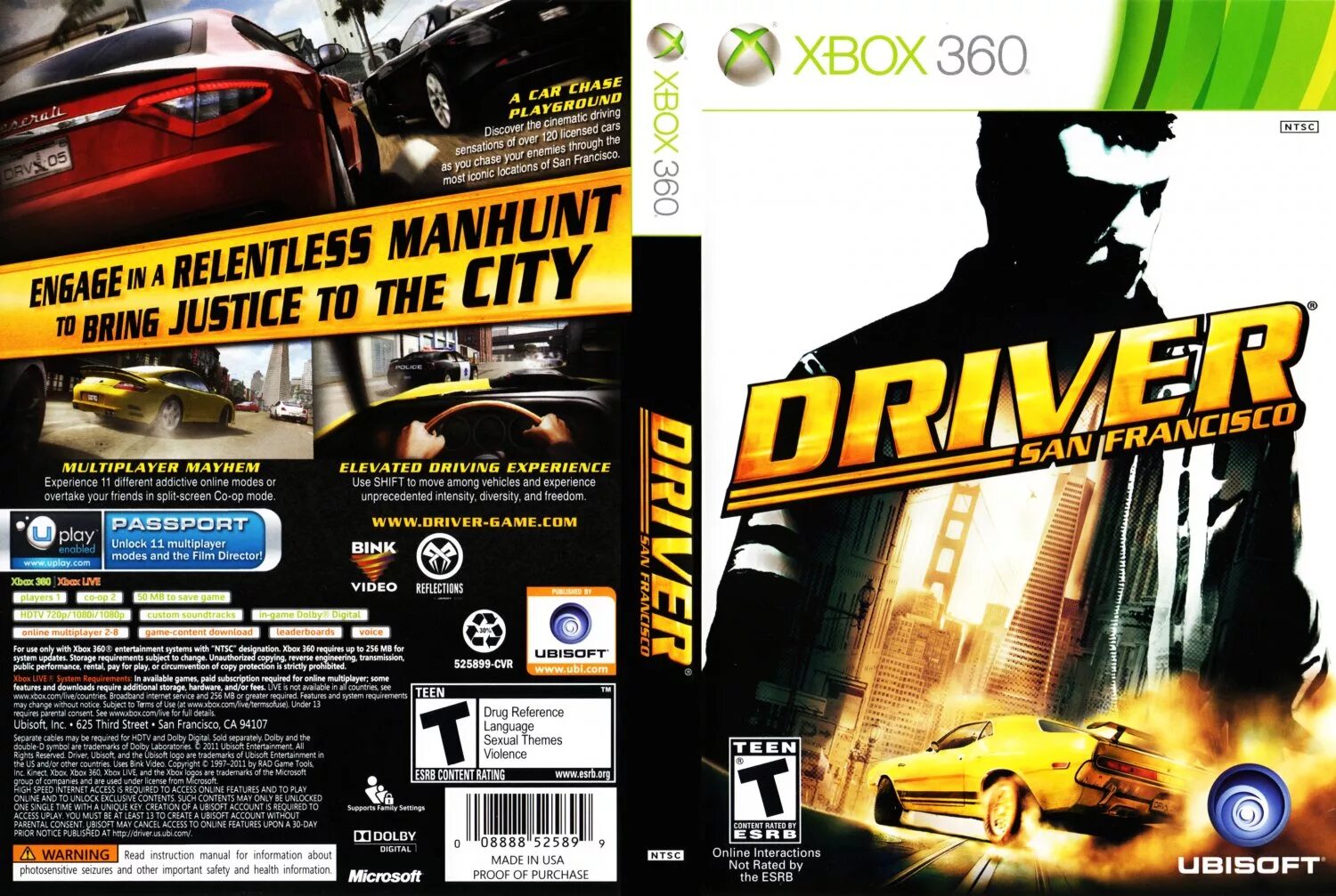 Xbox 360 pc драйвер. Driver San Francisco Xbox 360. Xbox 360 Driver San Francisco Cover. Диск на Xbox 360 Driver. Driver 3 Xbox 360.