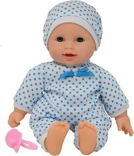 11 inch Soft Body Boy Baby Doll in Gift Box - Doll Pacifier Included -Toy D...