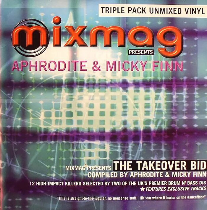 Aphrodite Mickey Finn. Bid обложка. "Drum & Bass" Mixmag CD 1999. Aphrodite the Takeover Bio. Сборник басса