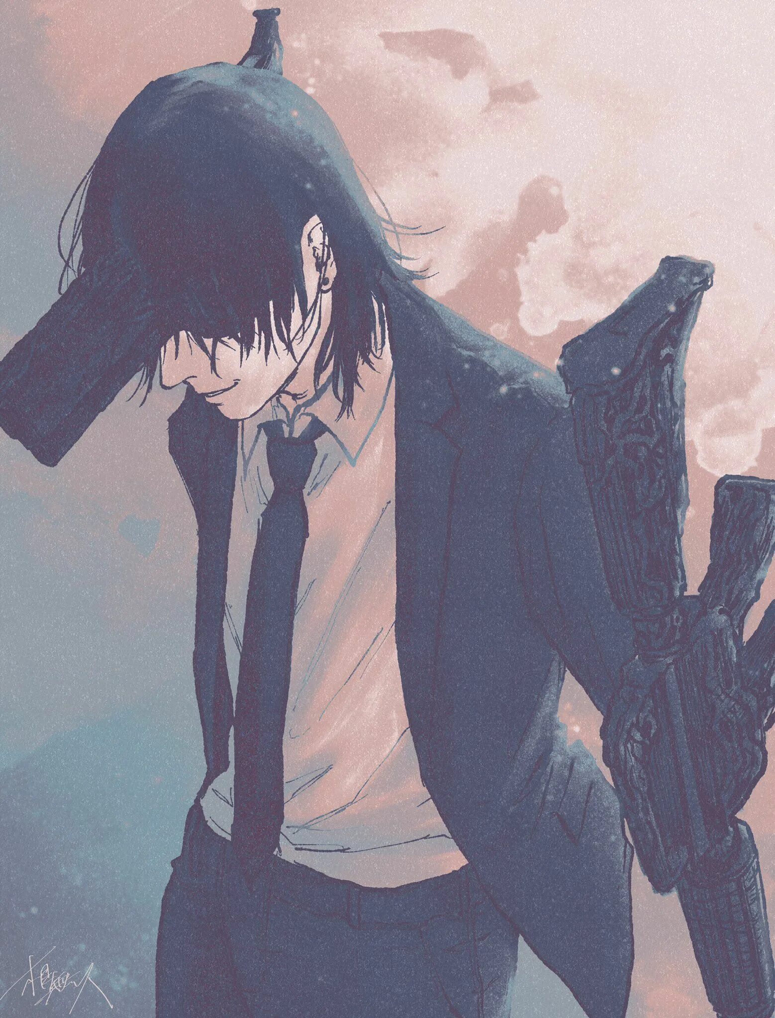 村 on Twitter Chainsaw, Character design, Character art