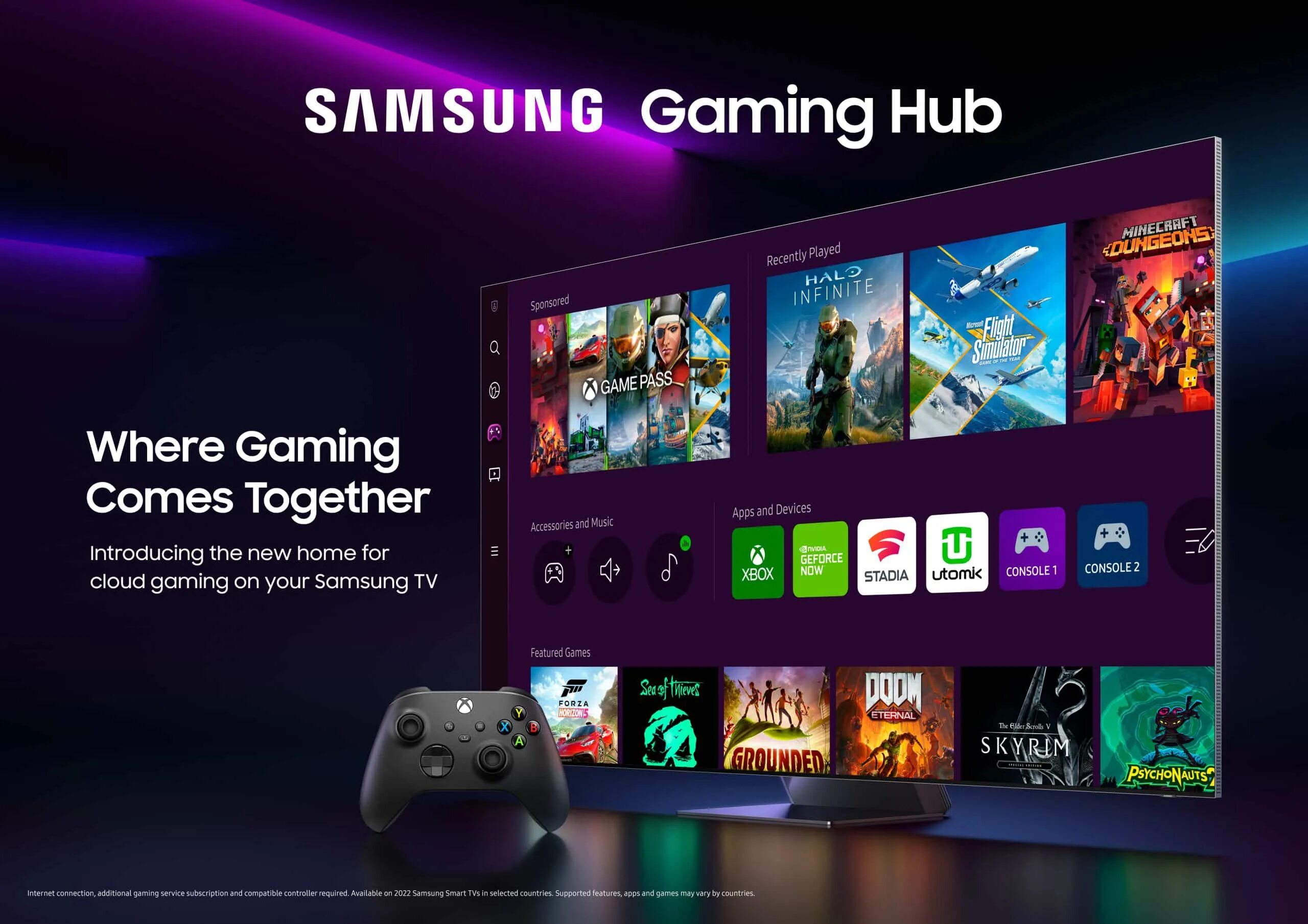 Игры на телевизоре самсунг. Samsung Gaming. Телевизор Samsung 2022. Gaming Hub. Samsung телевизор смарт в 2022.