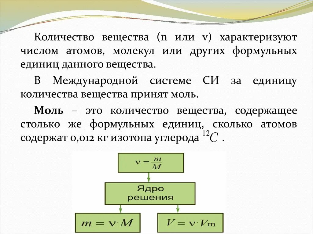 Количество вещества. Понятие количество вещества. Количество вещества в химии. Что характеризует количество вещества.