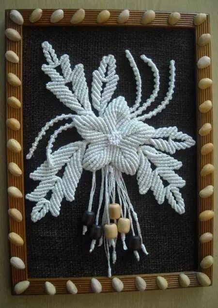 Цветы в технике макраме. Макраме. Цветы макраме. Панно в технике макраме. Объемное макраме.