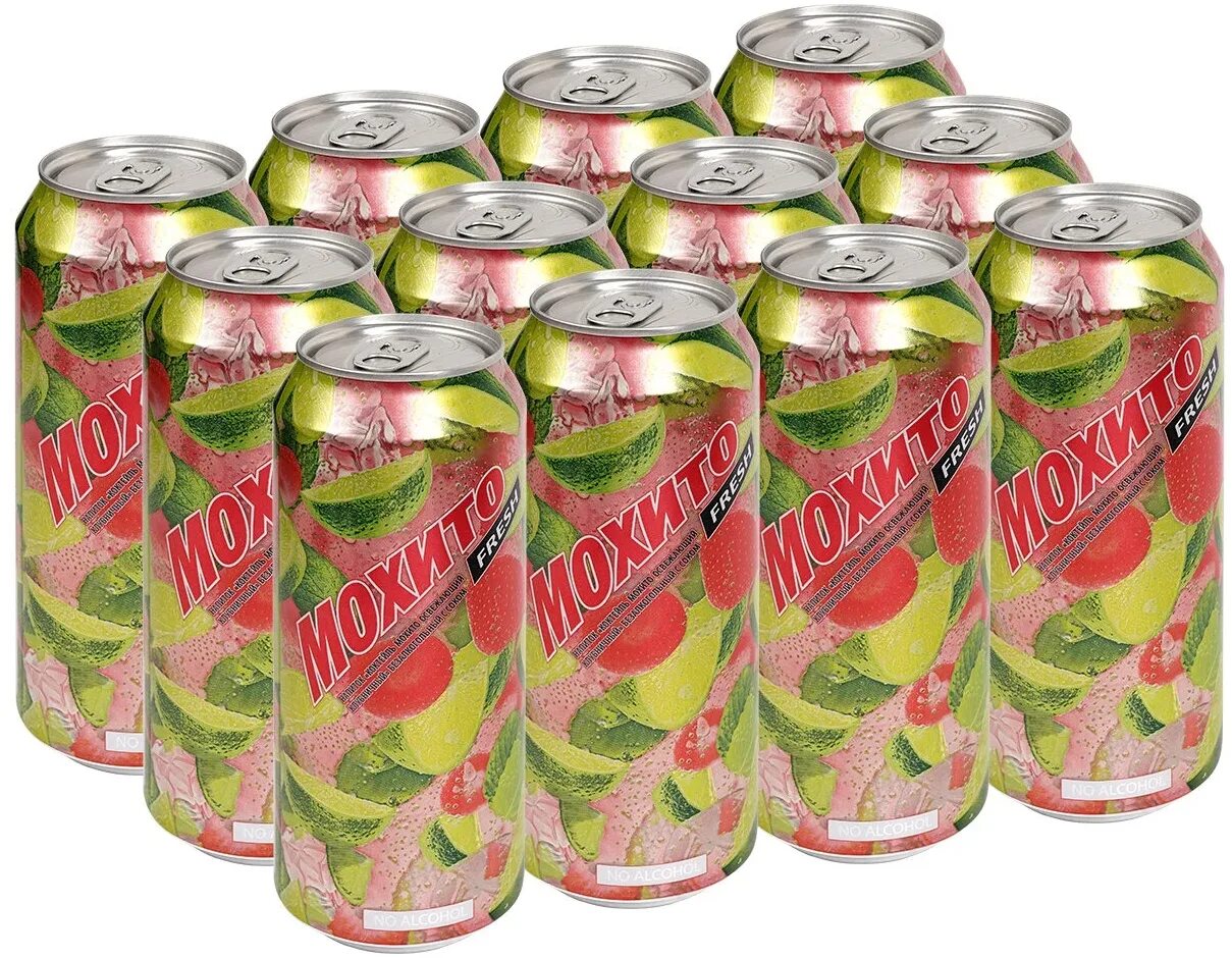 напиток мохито клубничный 0. мохито 0. мохито напиток энергетик. нап. мохито 0,5 жб fresh.