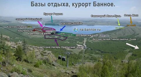 Банное на карте