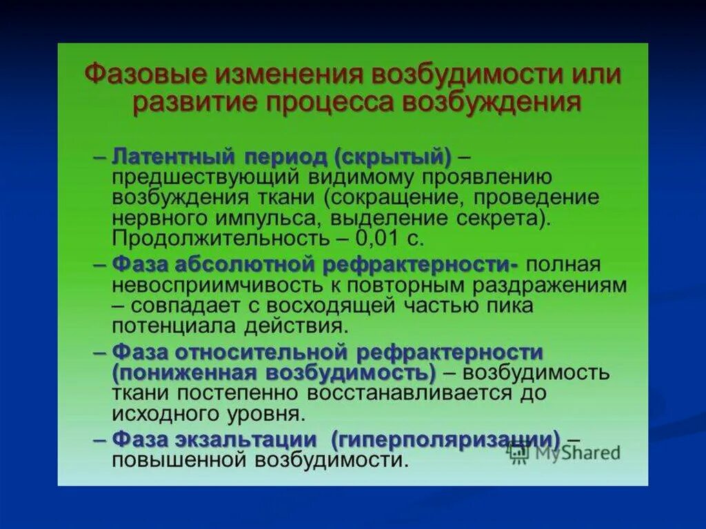 Отличается повышенной возбудимостью. Латентный период физиология. Латентный период возбуждения. Скрытый период возбуждения это. Периоды возбудимости.